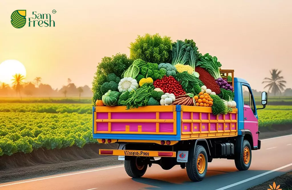 Veggies Arrive Fresh